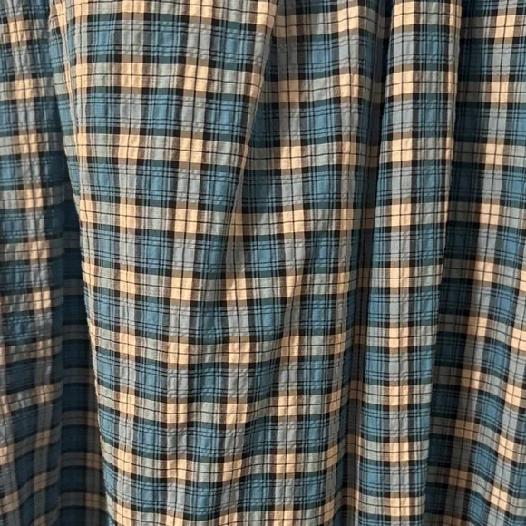 Ganni designer Blue Plaid Women's Dress - Picture 7 of 9